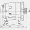 Factory Supply 28V car  alternator  140A AVE2142A with regulator