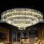 China Factory large hotel crystal light Led big crystal Ceiling Mount Light