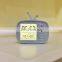 Time temperature display  table lamp alarm clock led alarm clock with backlight rechargeable