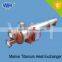 Corrosion resistant tube heat exchanger, titanium tube in shell heat exchanger