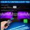 4x12LED Car Atmosphere Lamp Foot Lamp With Cigarette Lighter Remote Control/Multiple Modes AUTO RGB Strip Ambient Light
