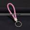 Leather Rope Keyring Metal Lovers Accessories Men's And Women's Car Pendant Braided Rope