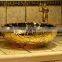 Oval basin series golden ceramic toilet washing hand basins