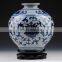Chinese style home decorative blue and white ceramic porcelain vase