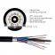 Double armored plastic optical fiber gyta53 steel wire communication fiber optic cable price per meter