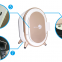 2022 newest digital skin scanner 3d Magic Mirror camera Skin Analyzer machine analysis with best price