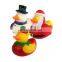 Christmas holiday gift logo printing giant rubber duck bath toy for kids