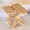Solid wood folding stool portable household outdoor fishing chair small square stool