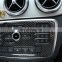 Carbon fiber CD Console Panel Trim Car Sticker For Mercedes Benz CLA 200 220 2014 2015 Accessory