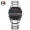 HANNAH MARTIN 17551 High Quality Quartz Watches For Man Fashion Stainless Steel Strap Calendar Business Men Watch