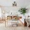 Custom Wood Bead Ring Bedroom Nordic Lighting Decoration Wooden Modern Led Chandelier