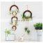 Wholesalers Rustic Style Faux Plants Rattan Floral 3-piece Set Wall Hanging Wreath Artificial Flowers Round & Star Boho Decor