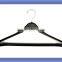 Textile use high quality black plastic clothes coat hanger