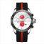 Fashionable Small order custom your logo oem stainless steel luxury chronograph men sports watch