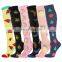 Custom Varicose Athletic Animal Fruit Fun Stocking Silver Compression Socks