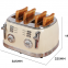 Cross-border retro four-piece toaster Multifunctional home breakfast maker