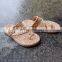 Hot Sale Summer women lady style natural woven sole straw slippers water hyacinth sandals Vietnam Manufacturer