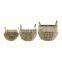 Supplier Straw Natural Black Seagrass Planter Storage Basket Plant Holder Storage Basket Wholesale