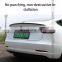 Automobile Modified Tail for Tesla Model 3 General Perforation-free Carbon Pattern Grain Vehicle Blade Modified Combination Tail