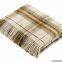 pure virgin new wool throw blanket for sofa decoration ,camping,travel picnic