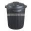 indoor 60L wholesale dustbin waste garbage can round plastic trash bin