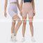 Hot Sale Bodybuilding Sweat-Wicking Ribbed Yoga Shorts Scrunch Butt Lift Shorts Crotchless Women Gym Outfit Sports Short Pants