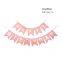 Rainbow Happy Birthday Banners - Fishtail Paper for Backdrop & Party Scene Decoration