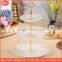 fashion 3 tier cake stand, wedding cake stand,ceramic cake stand, cake plate with golden pringt and embossment