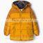 hot sale Quilting fake down boy's Jacket orange color
