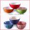 Color cheap ceramic popcorn bowl with decal