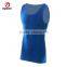 Wholesale Custom Oem breathable and Quick dry blue gym singlets