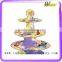 hot sale supermarket promotion christmas 2 tier clear cupcake stand for birthday party