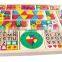 promotional discount wooden kids toys OEM colorful function beads kit EZ3011