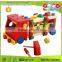 Wooden Handcrafted Pretend Play Toys Hammer Knock Ball Wooden Truck Toy