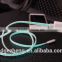 el data cable with glowing chasing light el wire usb cable micro usb 8pin lighting usb cbale led light for smartphones