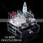 large cosmetic organizer lipstick holder case plastic makeup transparent organizer