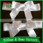 gift packing promotion polyester solid color satin ribbon bows in ribbon bow with adhesive tape