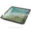 Oceanic style glass & wood decorative tray with Multifunctional uses for home/ fruit/wedding