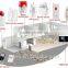 KERUI high-end PSTN and GSM Dual Network 5 language menu latest phone APP control alarm system