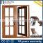 Popular wood grain finish aluminum window for waterproof