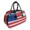 American Flag Design Deluxe PU Golf Boston Bag
