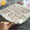 ivory Grey limestone square mosaic beige color chip size 47*47mm