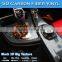 Removable Glossy 5D Black Carbon Fiber Car Wrap Design Vinyl