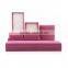 China manufacturers custom logo wholesale plastic leather jewelry gift packaging box