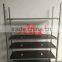 Five layers of poplar plywood garden tool cart four-wheel metal trolley