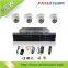 high quality dvr kit Home security kits 720p 1mp 4 cameras 4ch dvr surveillance h264 with P2P CMS