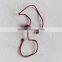 Double insertion crystal string seal tag for high end garments
