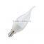2016 saving energy e14 lighting 7w with tail warm white/cool white