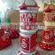 Christmas Decorative mailbox/ Fiberglass Santa Post Mailbox