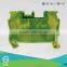 Dinrail terminal block spring type JUT3-1.5PE ground terminal connector screwless earth type